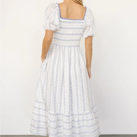 Baltic Born Cream Puff Sleeve Midi Dress - Picture 2 of 5
